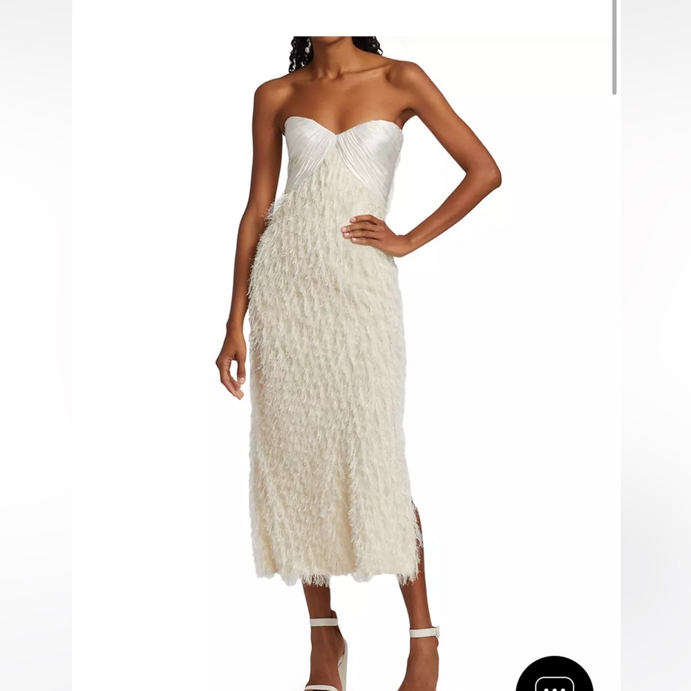 Alejandra Alonso Rojas Draped Bustier Dress - Size 10 - Worn Once